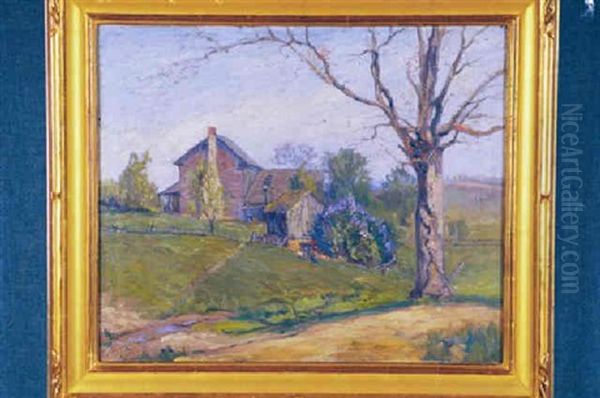 The Conley Farm Oil Painting by George Matthew Bruestle