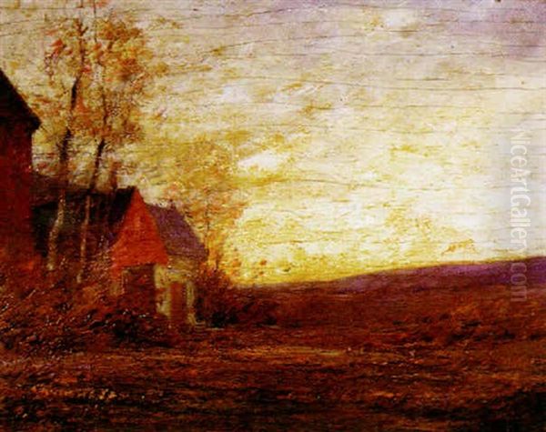 Connecticut Landscape Oil Painting by George Matthew Bruestle