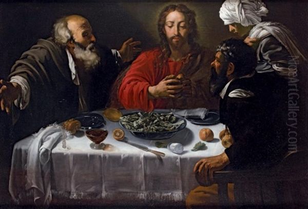 Les Disciples D'emmaus Oil Painting by Hendrick Ter Brugghen