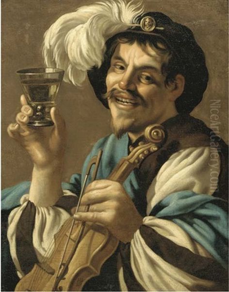 The Merry Drinker Oil Painting by Hendrick Ter Brugghen