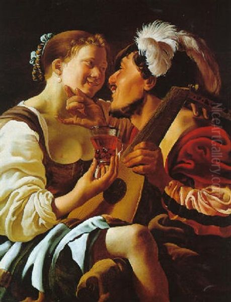 Das Verliebte Paar by Hendrick Ter Brugghen