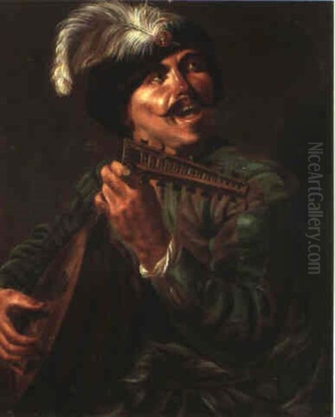 Le Joueur De Luth Oil Painting by Hendrick Ter Brugghen