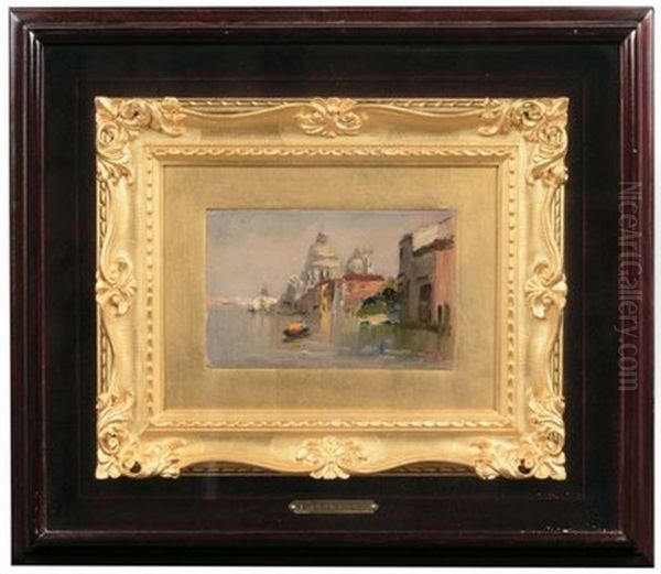 Venezia Oil Painting by Emmanuele Brugnoli