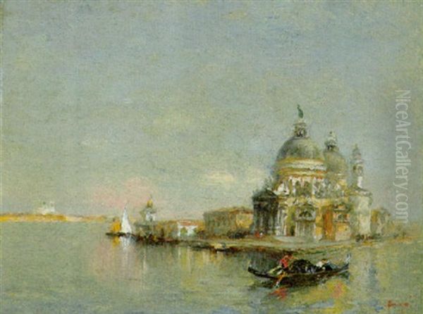 Venezia, Il Bacino Di S. Marco Oil Painting by Emmanuele Brugnoli