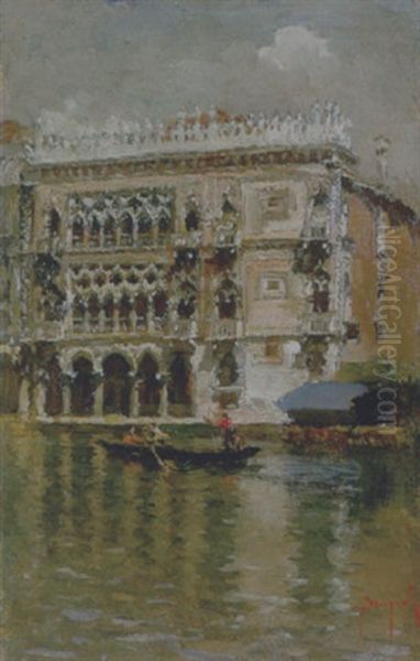 Venezia, Chiesa Degli Scalzi Oil Painting by Emmanuele Brugnoli