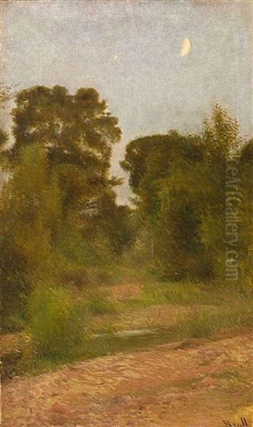 Bosque Oil Painting by Juan Brull Vinyoles