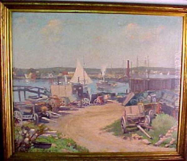 Harbor View Oil Painting by Louise Upton Brumback