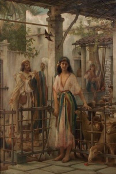 La Negociation Oil Painting by Charles Guillaume Brun