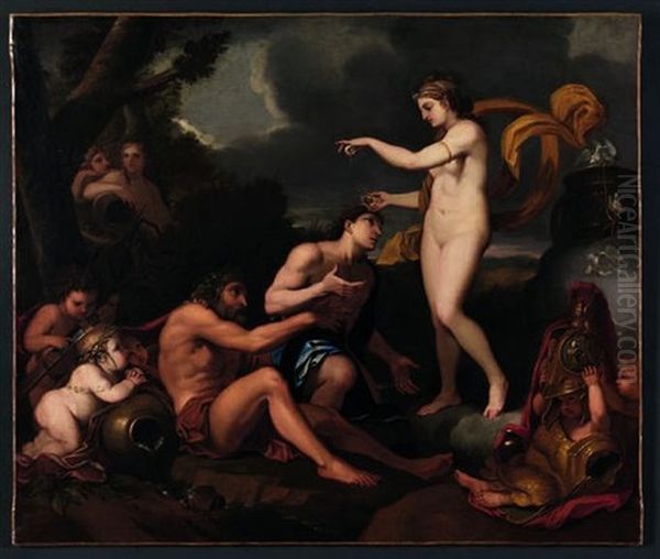 La Deification D'enee Oil Painting by Charles Le Brun