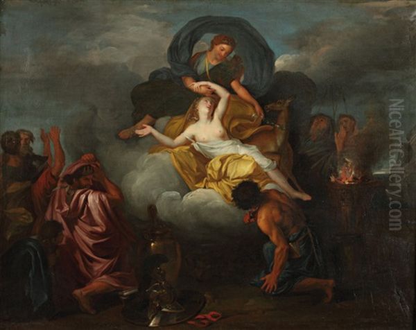 Le Sacrifice D'iphigenie Oil Painting by Charles Le Brun