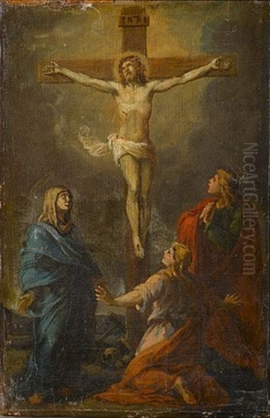 The Crucifixion Oil Painting by Charles Le Brun