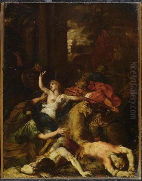 Amazonenschlacht Oil Painting by Charles Le Brun