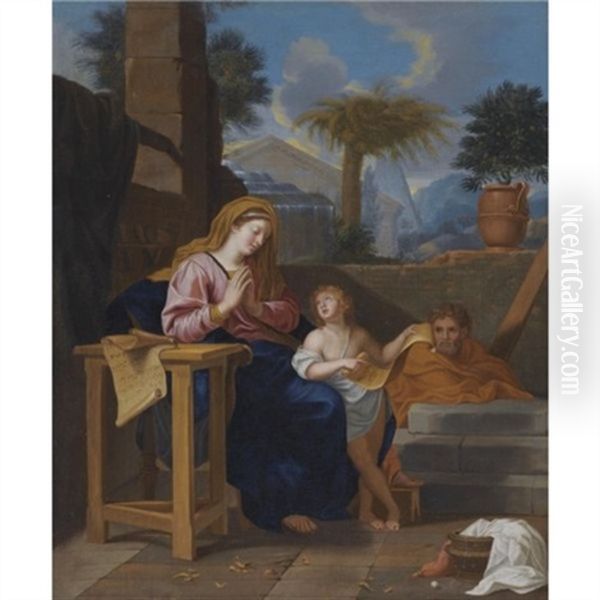 The Holy Family Oil Painting by Charles Le Brun