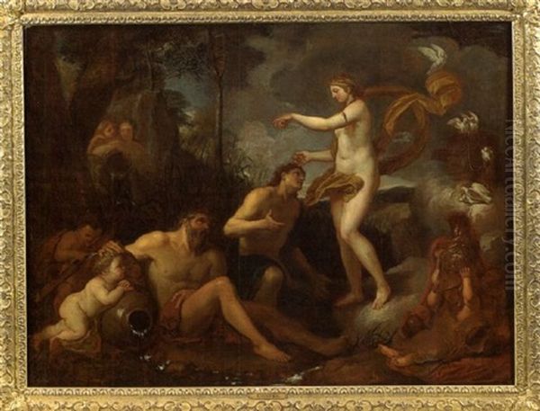 La Deification D'enee Oil Painting by Charles Le Brun