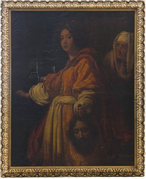 Judit Sosteniendo La Cabeza De Holofernes Oil Painting by Cristofano Allori