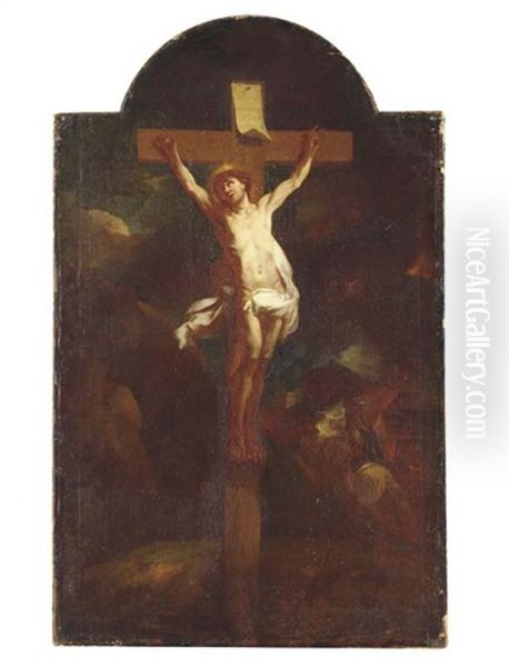 Crucifixion Oil Painting by Charles Le Brun