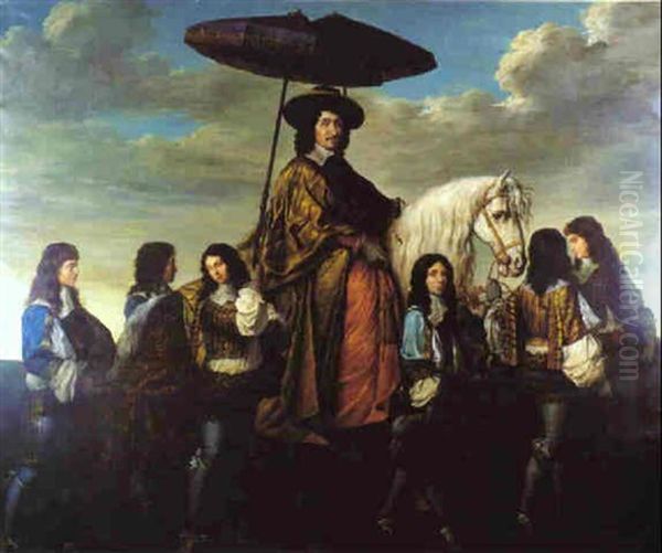 The Chancellor Seguier Oil Painting by Charles Le Brun