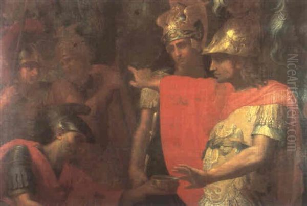 Episode De La Vie D'alexandre Oil Painting by Charles Le Brun