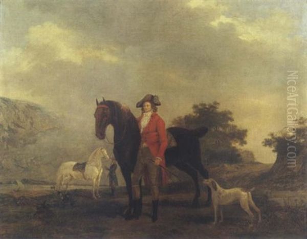 Un Cavalier Et Sa Monture Oil Painting by Louis-Auguste Brun