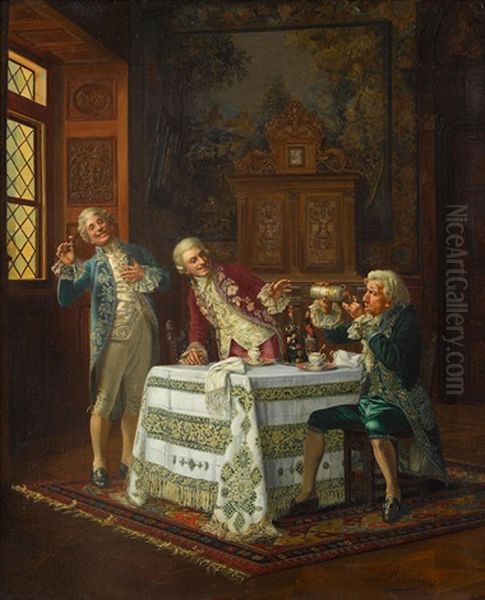 Le Myope Oil Painting by Francois Brunery