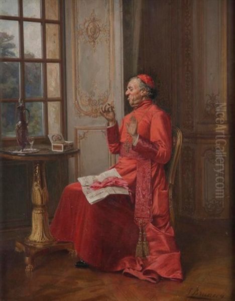 Le Peche Du Cardinal Oil Painting by Francois Brunery