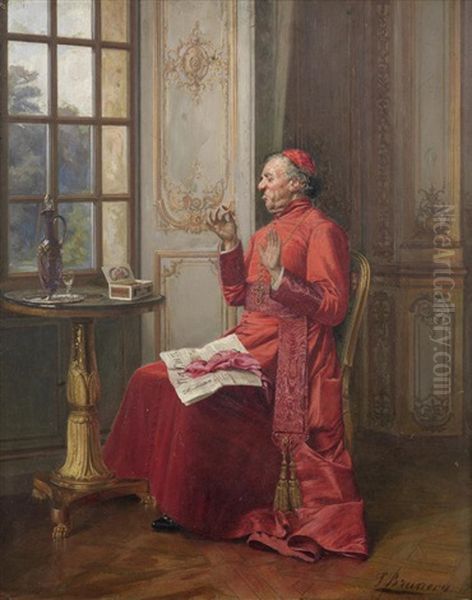 The Cardinal's Sin Oil Painting by Francois Brunery