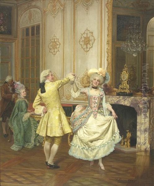 La Danse Oil Painting by Francois Brunery