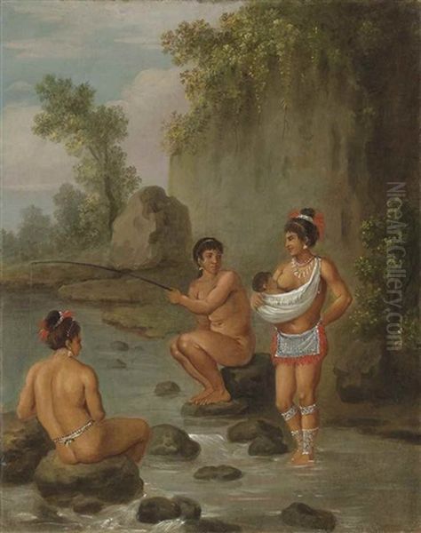 Carib Women Of St Vincent Oil Painting by Agostino Brunias