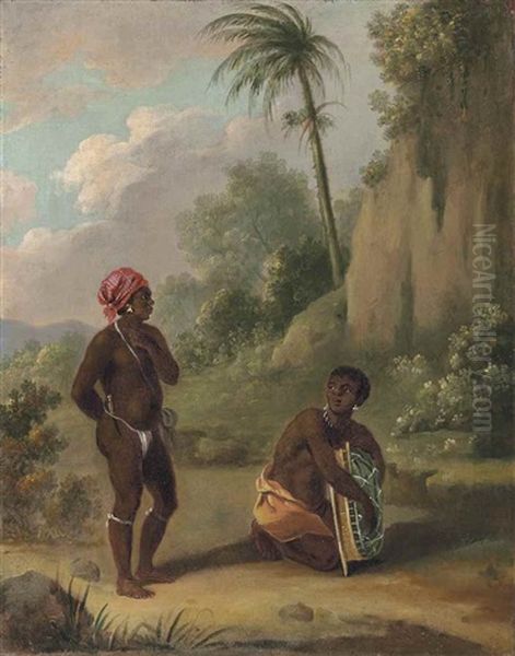 Black Caribs Of St Vincent Oil Painting by Agostino Brunias