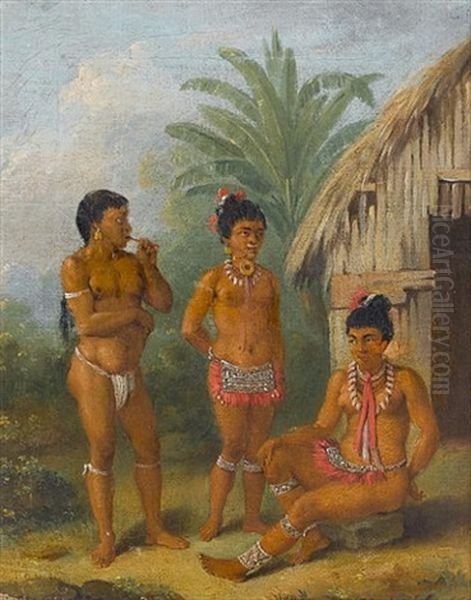 Caribs Of St. Vincent Oil Painting by Agostino Brunias