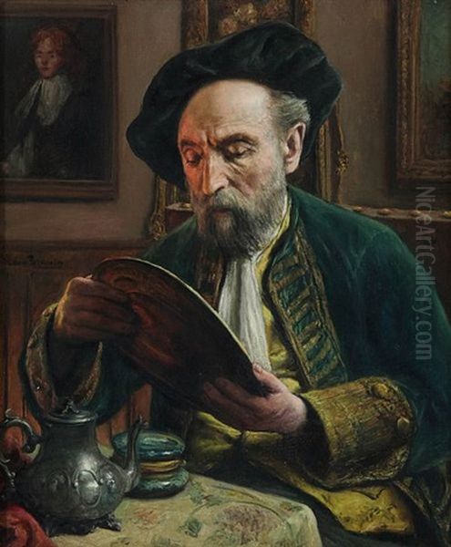 The Antique Dealer by Leon de Meutter Brunin