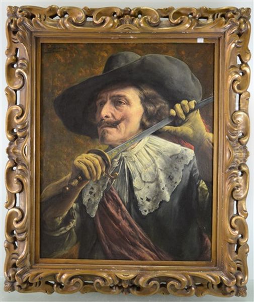 Mousquetaire Oil Painting by Leon de Meutter Brunin