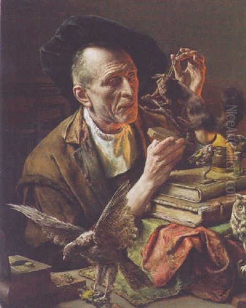 L'empailleur Oil Painting by Leon de Meutter Brunin