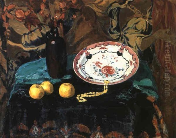 Nature Morte Oil Painting by Leon de Meutter Brunin