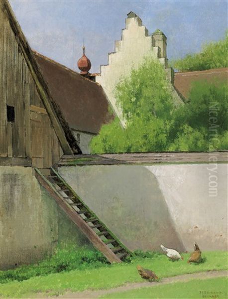 Herrenportrat Oil Painting by Ferdinand Brunner