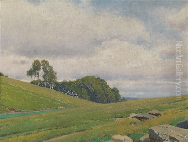 Landschaft Aus Dem Waldviertel by Ferdinand Brunner