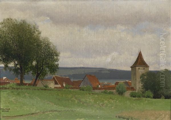 Berching In Franken Oil Painting by Ferdinand Brunner