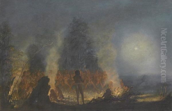 Corroboree, Lake Macquarie by Henry Curzon Allport