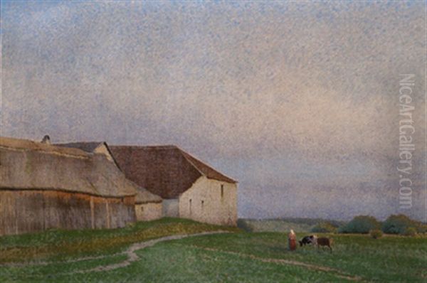 Aus Dem Muhlviertel Oil Painting by Ferdinand Brunner