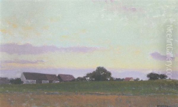 Nach Sonnenuntergang Oil Painting by Ferdinand Brunner