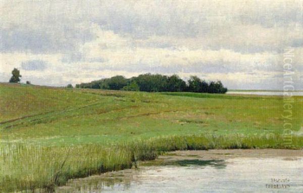 Weite Landschaft Oil Painting by Ferdinand Brunner