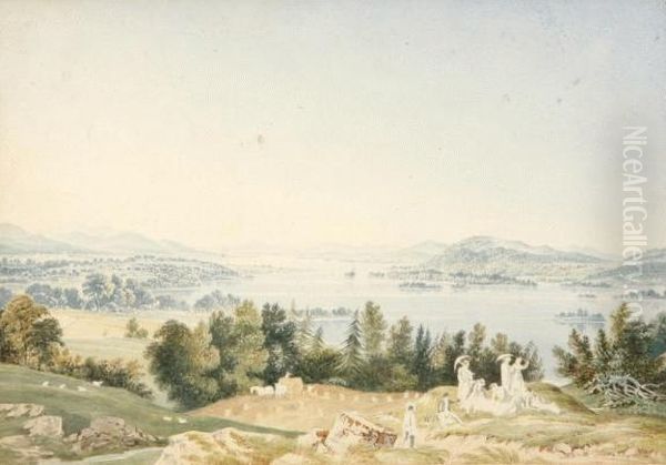 Lake Windemere Oil Painting by Henry Curzon Allport