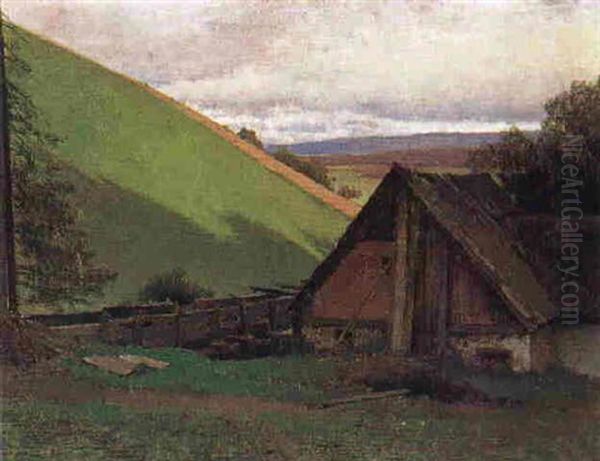 Alte Nagel-schmiede Bei Persenbeug Oil Painting by Ferdinand Brunner