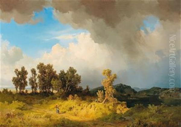 Gathering Storm Oil Painting by Joseph Brunner