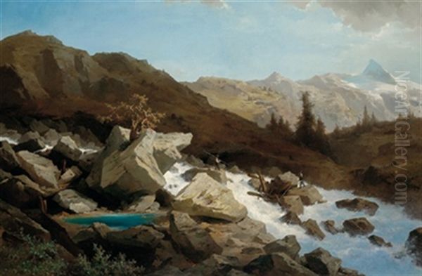 Wildbach, Parthie Aus Oberkarnthen by Joseph Brunner