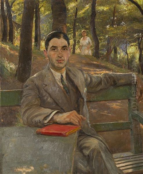 Portrait Of A Writer by Samuel Brunner