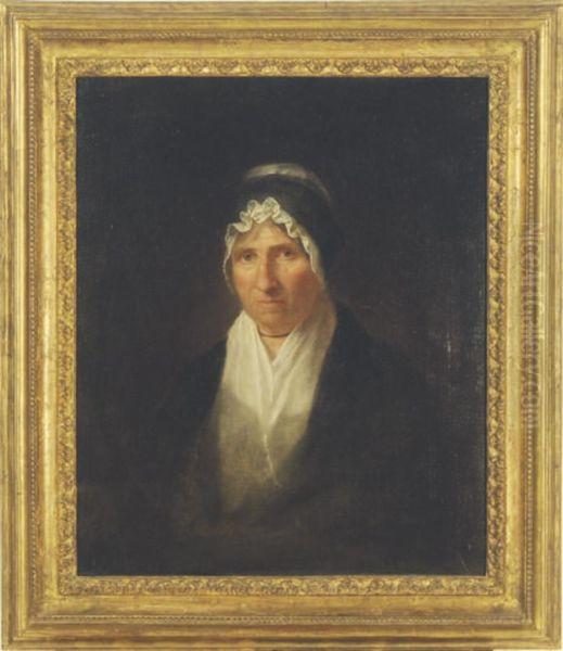 Portrait Of Mrs. William Channing Oil Painting by Washington Allston