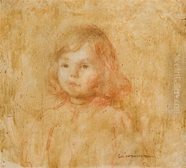 Portrait Of A Girl Oil Painting by George de Forest Brush