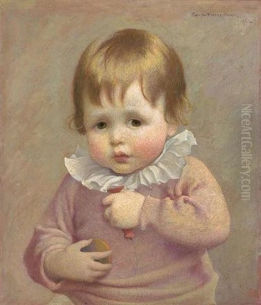 Portrait Of A Child Oil Painting by George de Forest Brush