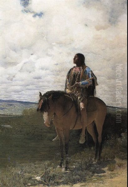 The Sioux Brave Oil Painting by George de Forest Brush